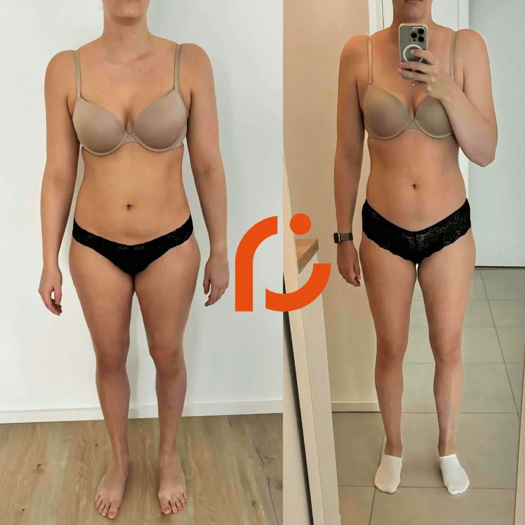 Client transformation - Michael gained muscle and lost fat