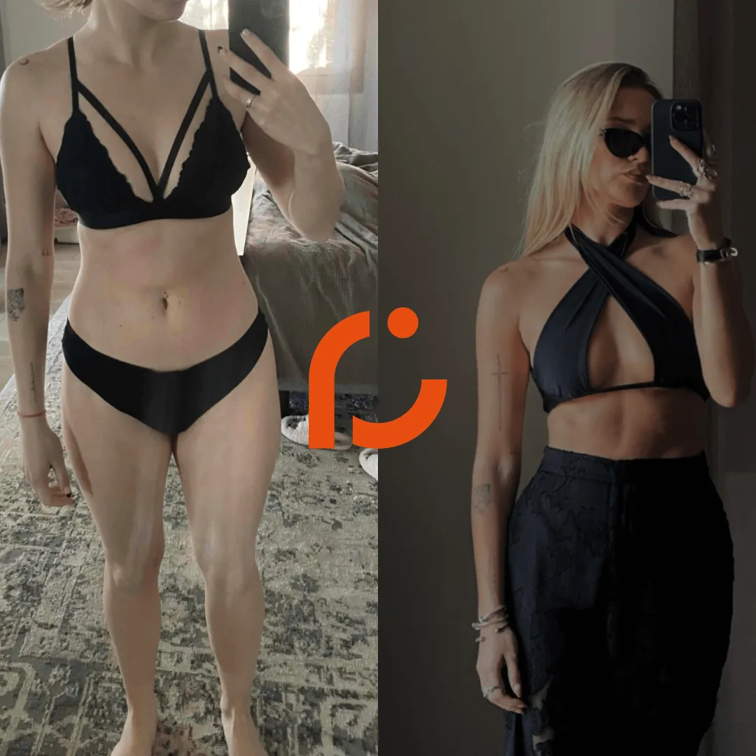 Client transformation - Michael gained muscle and lost fat